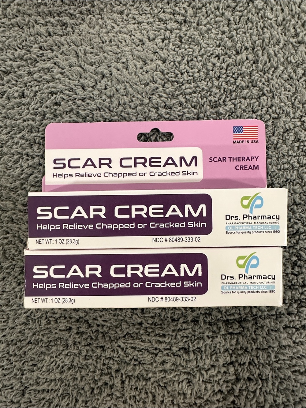 Scar Cream - Purple and Pink - Helps Relieve Chapped or Cracked Skin